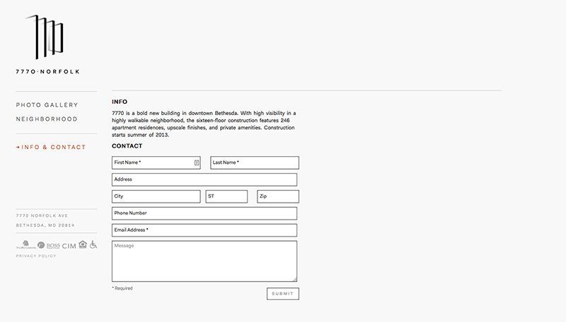 7770 Norfolk Apartments Website