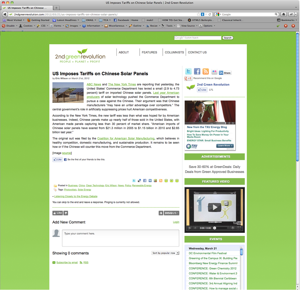 2nd Green Revolution Website